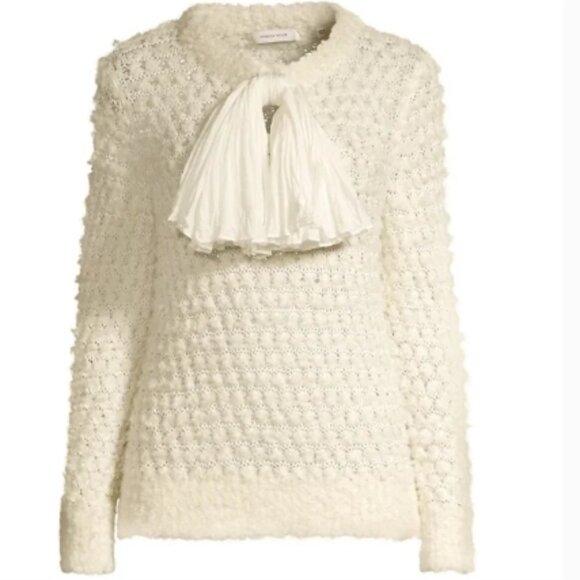 124 Rebecca Taylor Alpaca Bow Sweater XS NWT - Picture 5 of 10